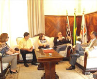 IPVCC visitam Prefeito de Santos